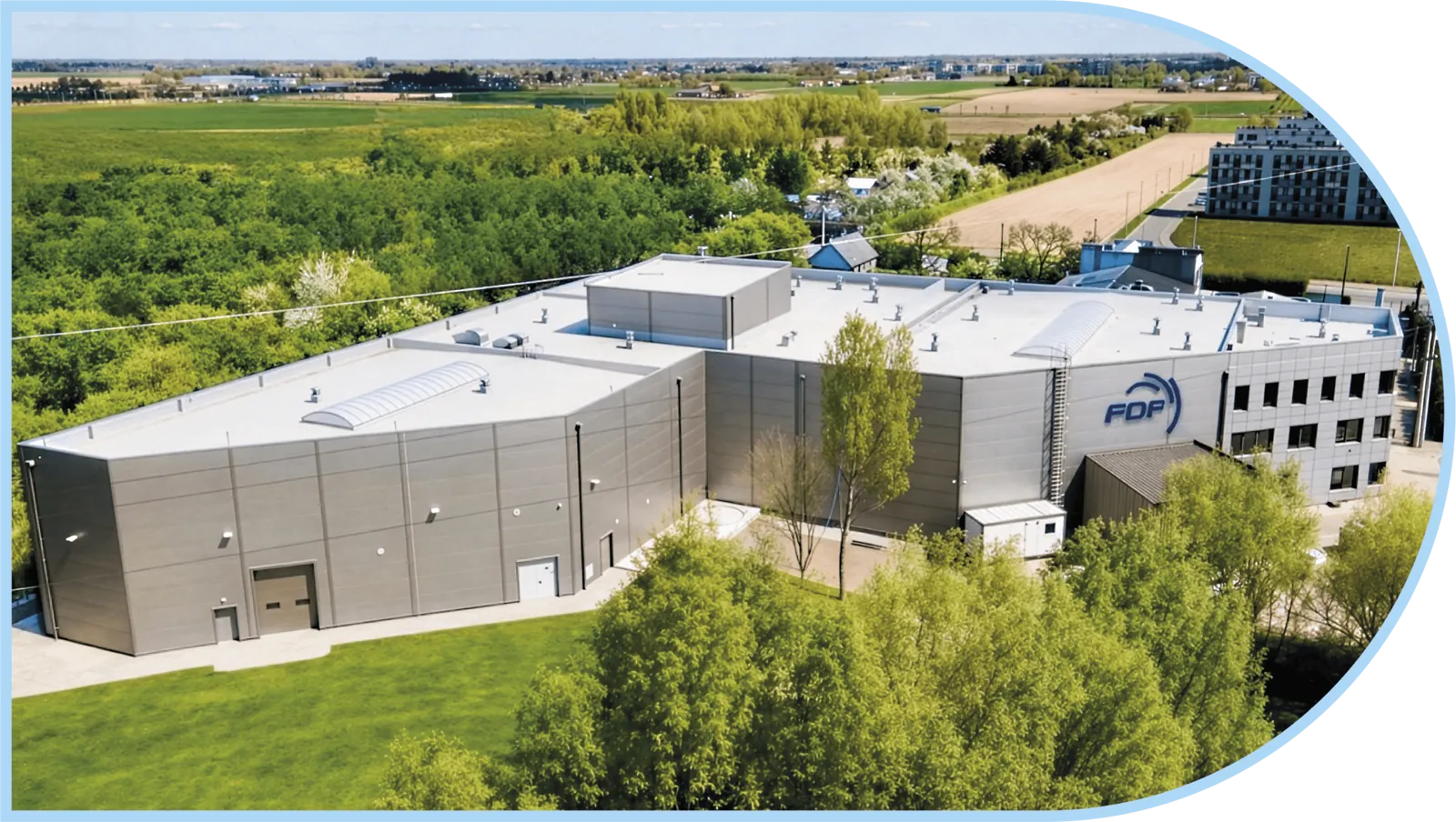 Zakład Fol-Druk Flexo z lotu ptaka